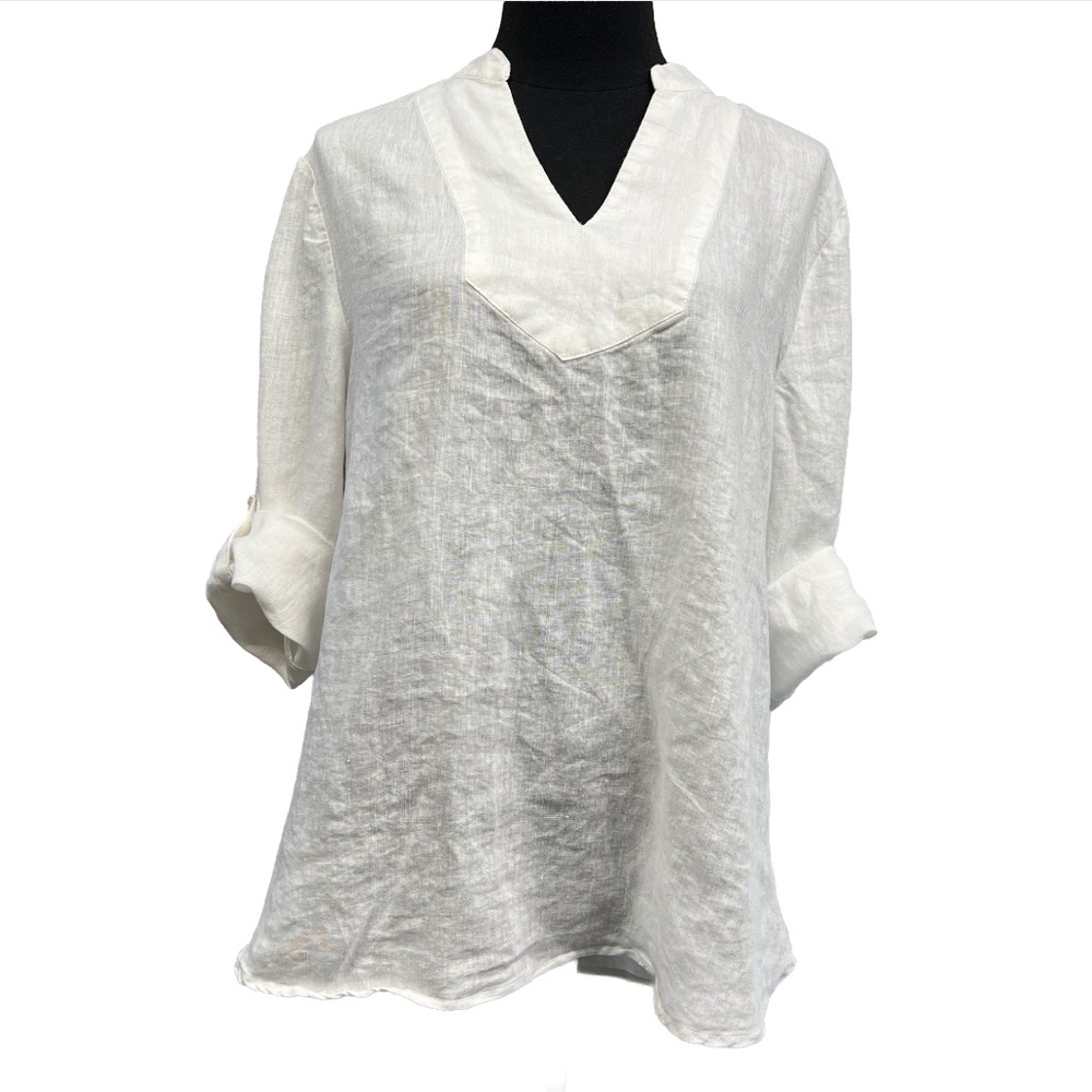 Cynthia Rowley Linen Blouse Size L